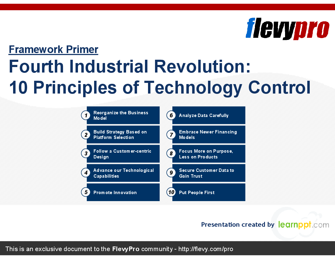 This is a partial preview of Fourth Industrial Revolution: 10 Principles of Technology Control (25-slide PowerPoint presentation (PPT)). Full document is 25 slides. 
