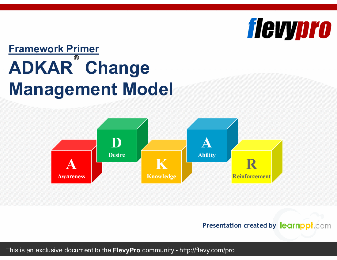 This is a partial preview of ADKAR Change Management Model (16-slide PowerPoint presentation (PPTX)). Full document is 16 slides. 