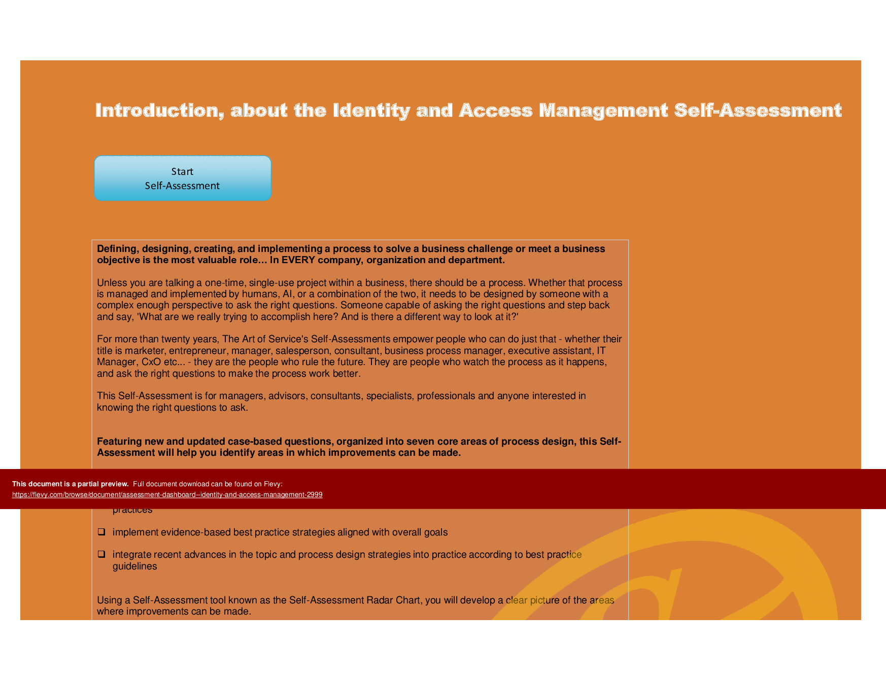 This is a partial preview of Assessment Dashboard - Identity and Access Management (Excel workbook (XLSX)). 