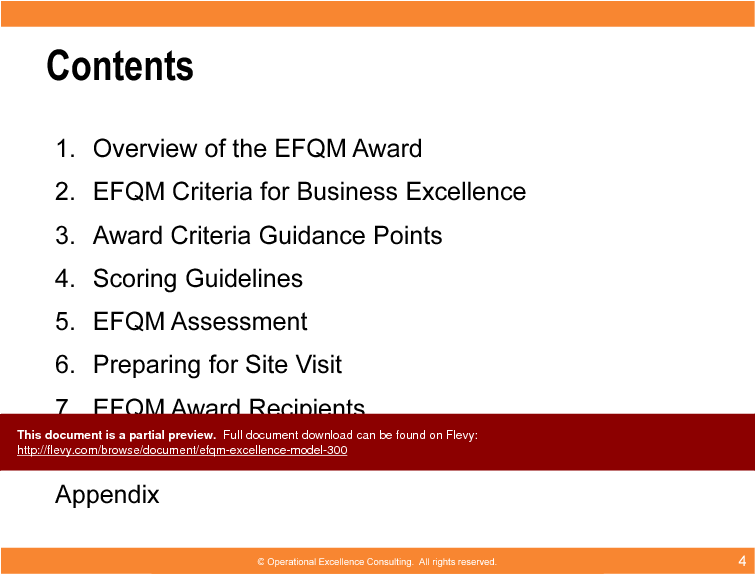 This is a partial preview of EFQM Excellence Model (83-slide PowerPoint presentation (PPTX)). Full document is 83 slides. 