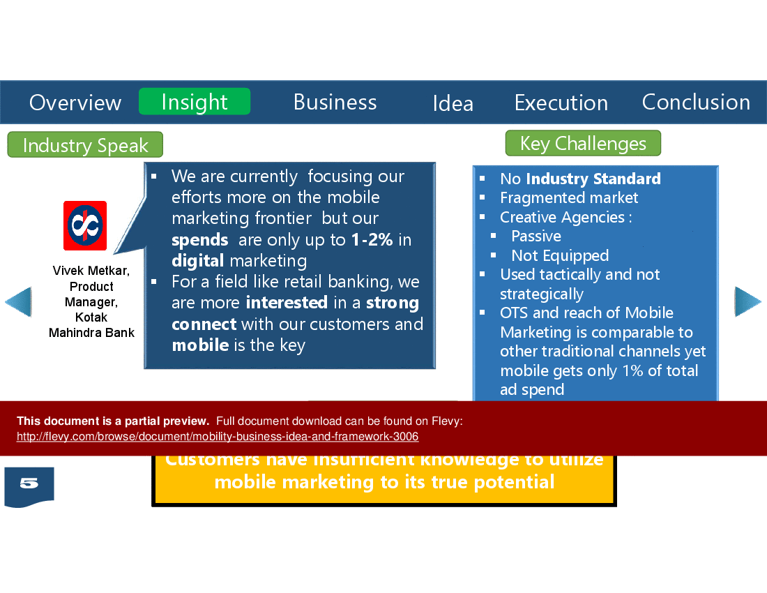 Mobility Business Idea and Framework (19-slide PowerPoint presentation (PPTX)) Preview Image