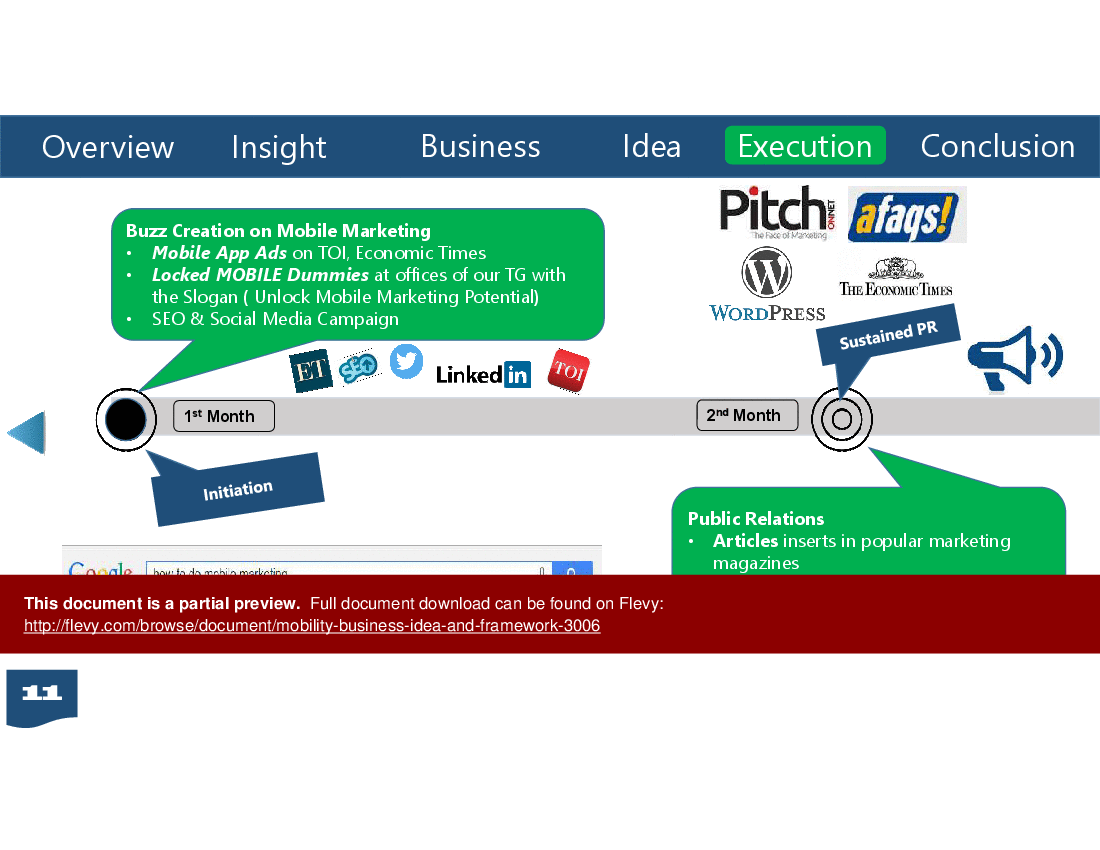Mobility Business Idea and Framework (19-slide PowerPoint presentation (PPTX)) Preview Image