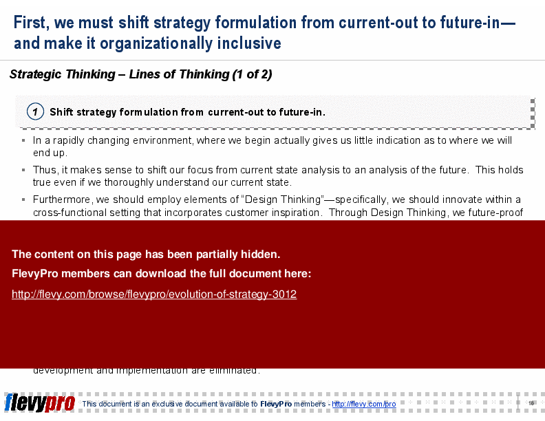 Evolution of Strategy (23-slide PPT PowerPoint presentation (PPT)) Preview Image