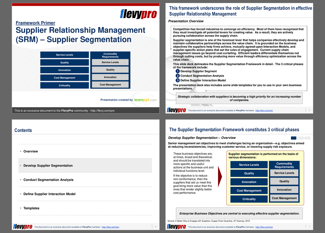 Supplier Relationship Management (SRM) - Supplier Segmentation (24-slide PPT PowerPoint presentation (PPT)) Preview Image