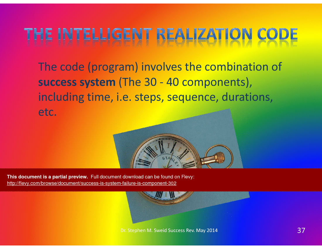 Success Is System, Failure Is Component (147-slide PowerPoint presentation (PPTX)) Preview Image