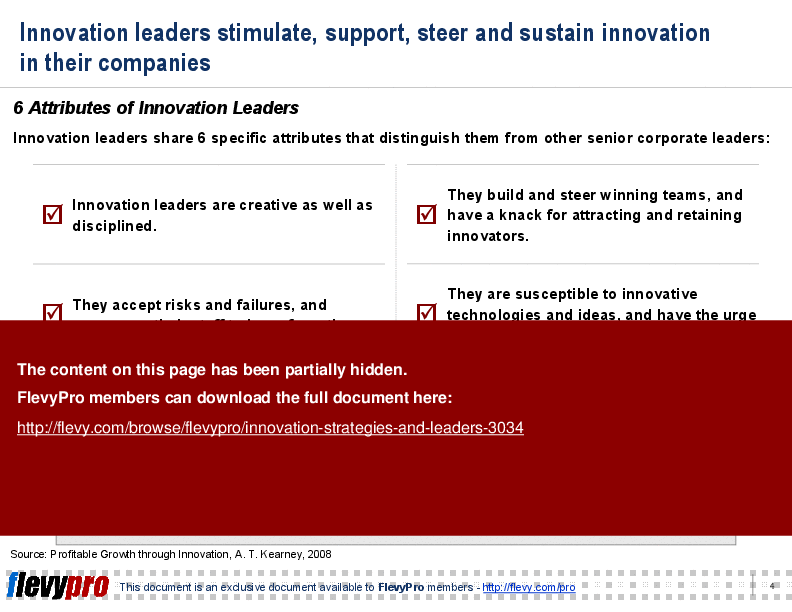 Innovation Strategies & Leaders (19-slide PowerPoint presentation (PPT)) Preview Image