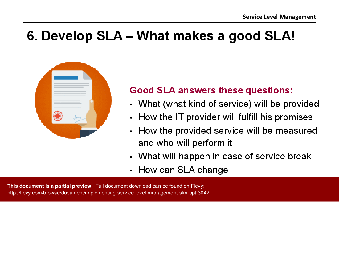 Implementing Service Level Management (SLM) - PPT (31-slide PPT PowerPoint presentation (PPTX)) Preview Image