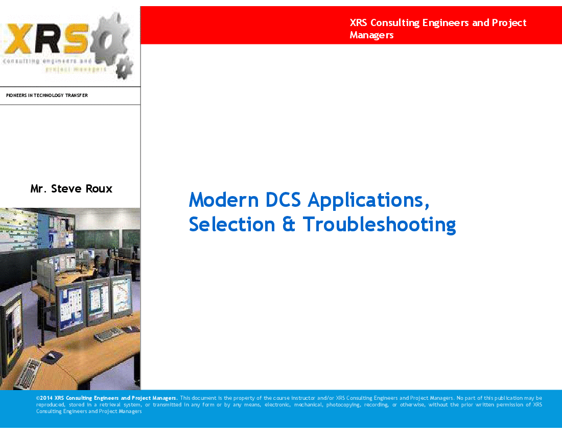 This is a partial preview of Distributed Control Systems (DCS) - Basic Control Concepts (82-slide PowerPoint presentation (PPT)). Full document is 82 slides. 