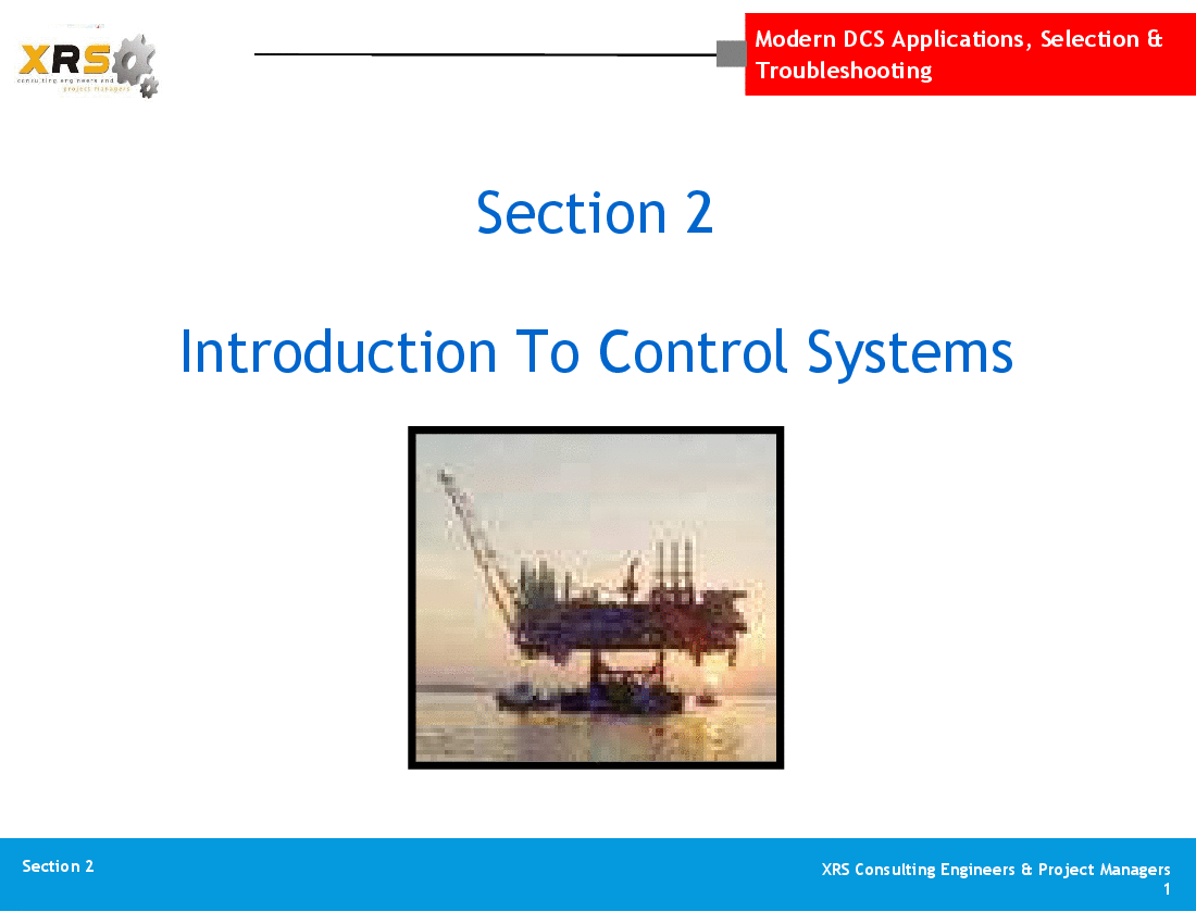 Distributed Control Systems (DCS) - Intro to Control Systems