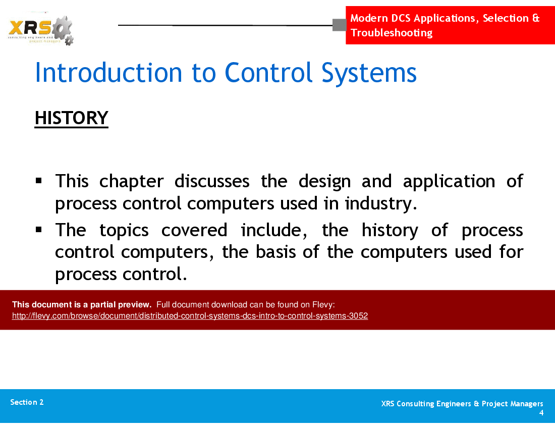 This is a partial preview of Distributed Control Systems (DCS) - Intro to Control Systems (94-slide PowerPoint presentation (PPT)). Full document is 94 slides. 
