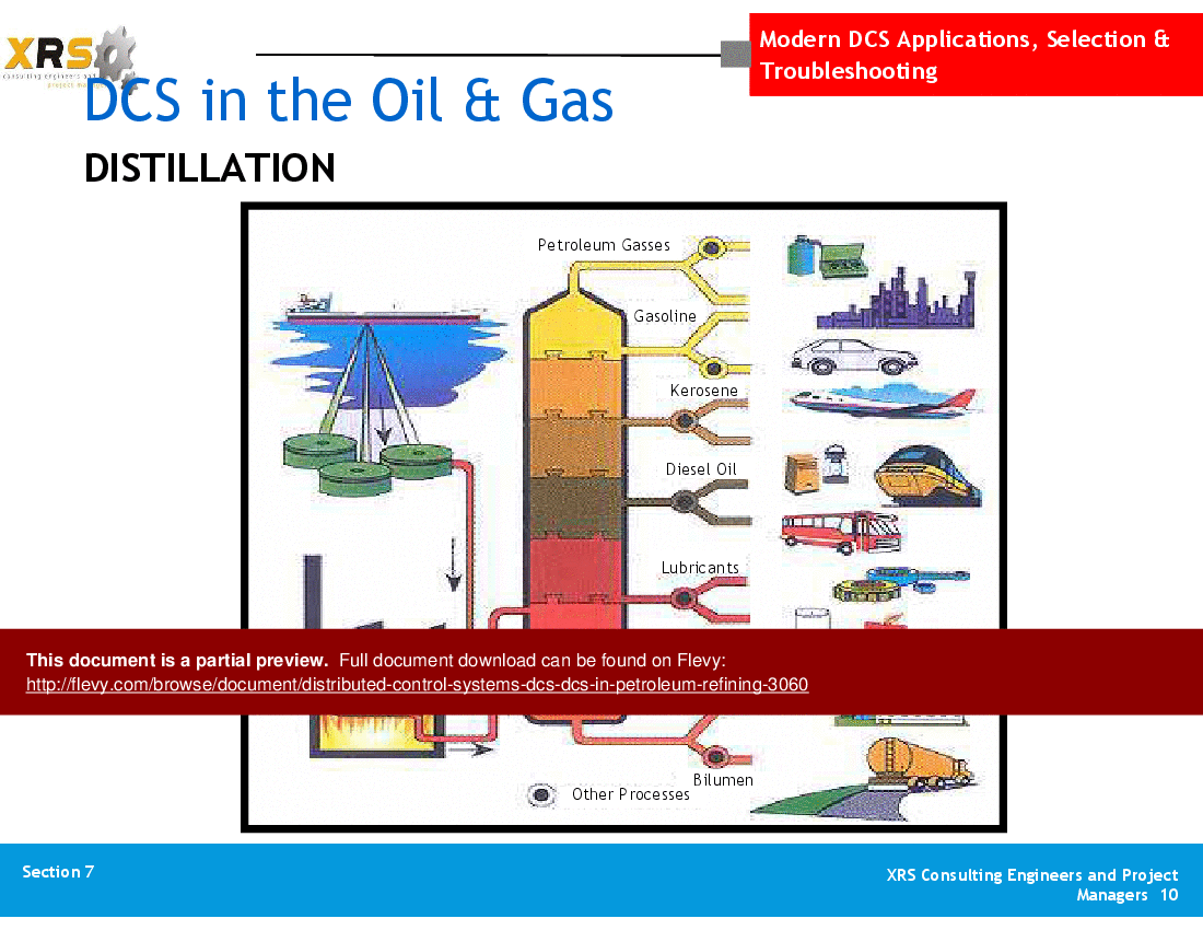 This is a partial preview of Distributed Control Systems (DCS) - DCS in Petroleum Refining (48-slide PowerPoint presentation (PPT)). Full document is 48 slides. 