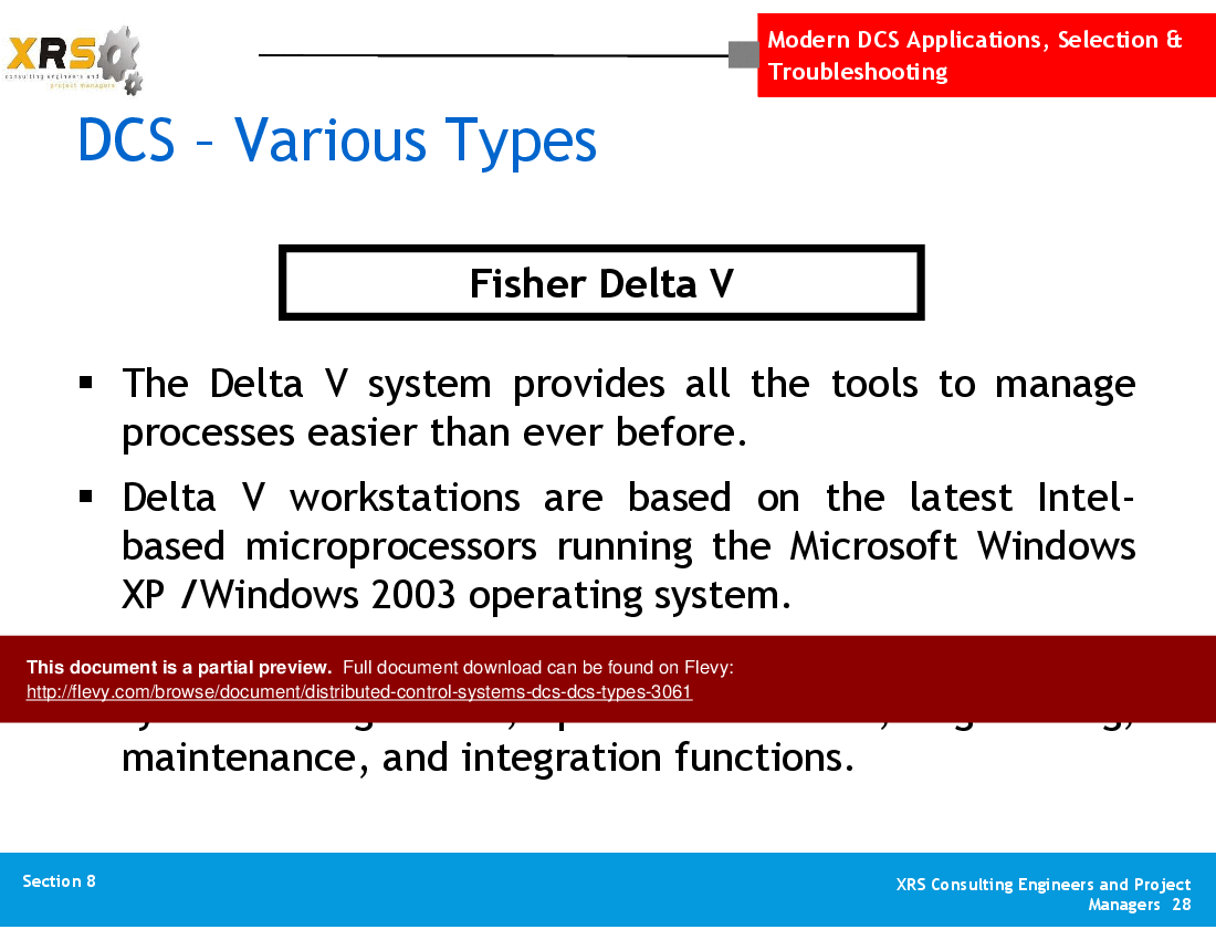 Distributed Control Systems (DCS) - DCS Types (48-slide PPT PowerPoint presentation (PPT)) Preview Image