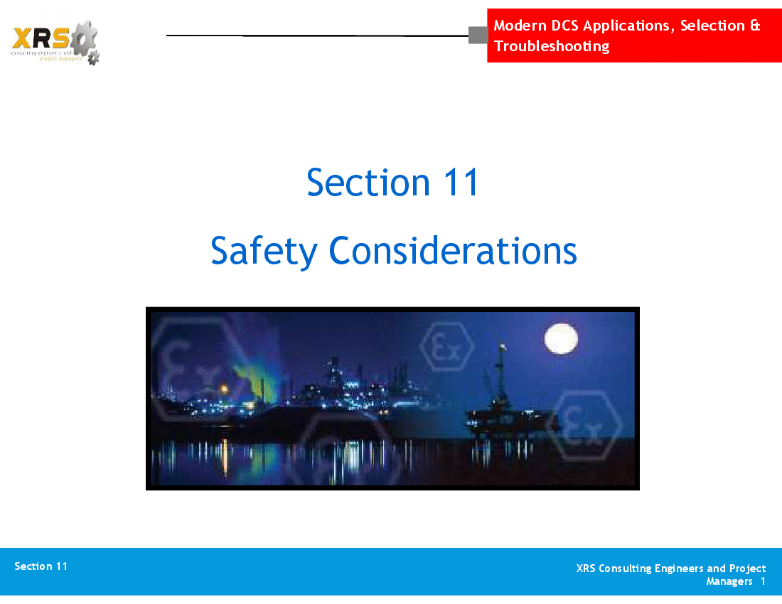 Distributed Control Systems (DCS) - Safety Considerations