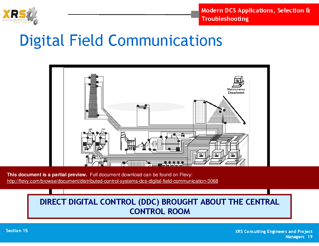 Distributed Control Systems (DCS) - Digital Field Communication (60-slide PPT PowerPoint presentation (PPT)) Preview Image