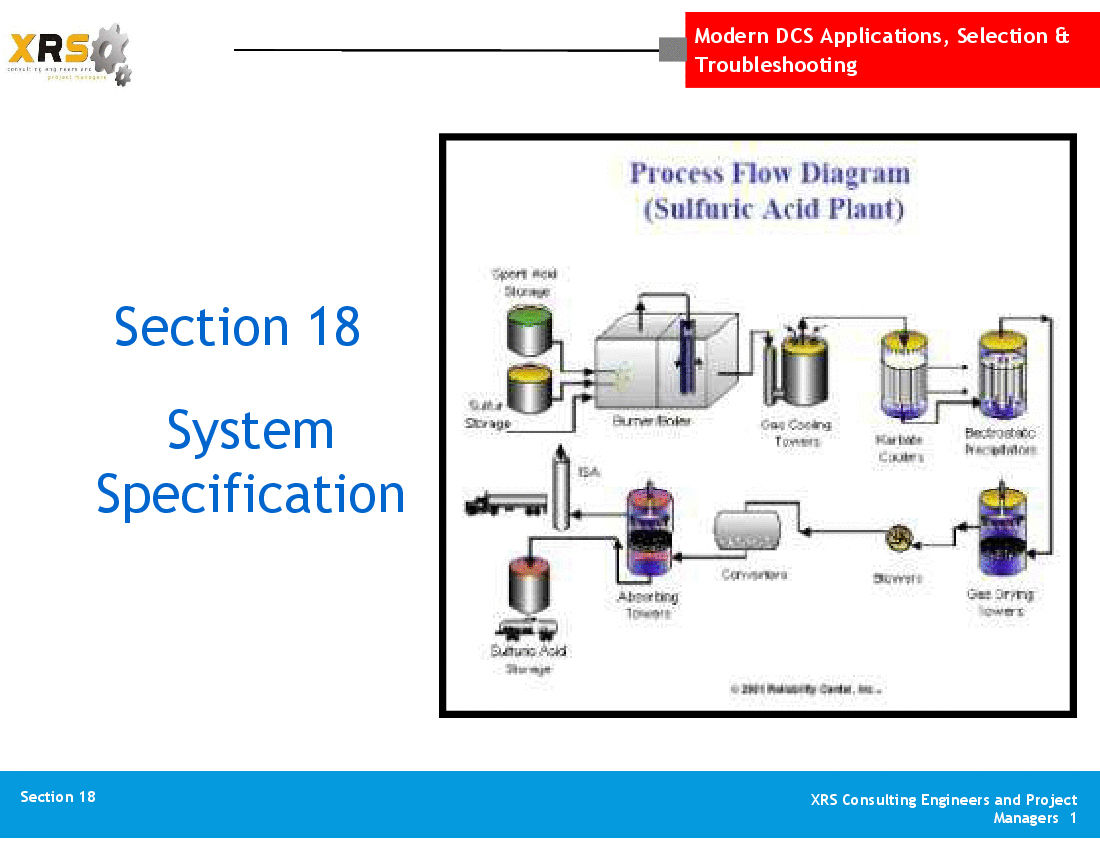 This is a partial preview of Distributed Control Systems (DCS) - System Specification (44-slide PowerPoint presentation (PPT)). Full document is 44 slides. 