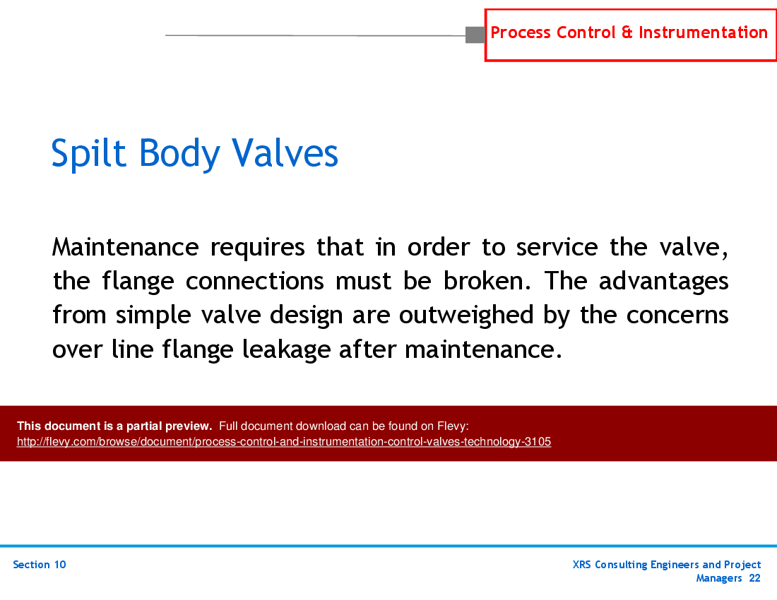 P&ID, Instrumentation, & Control - Control Valves Technology (88-slide PowerPoint presentation (PPTX)) Preview Image