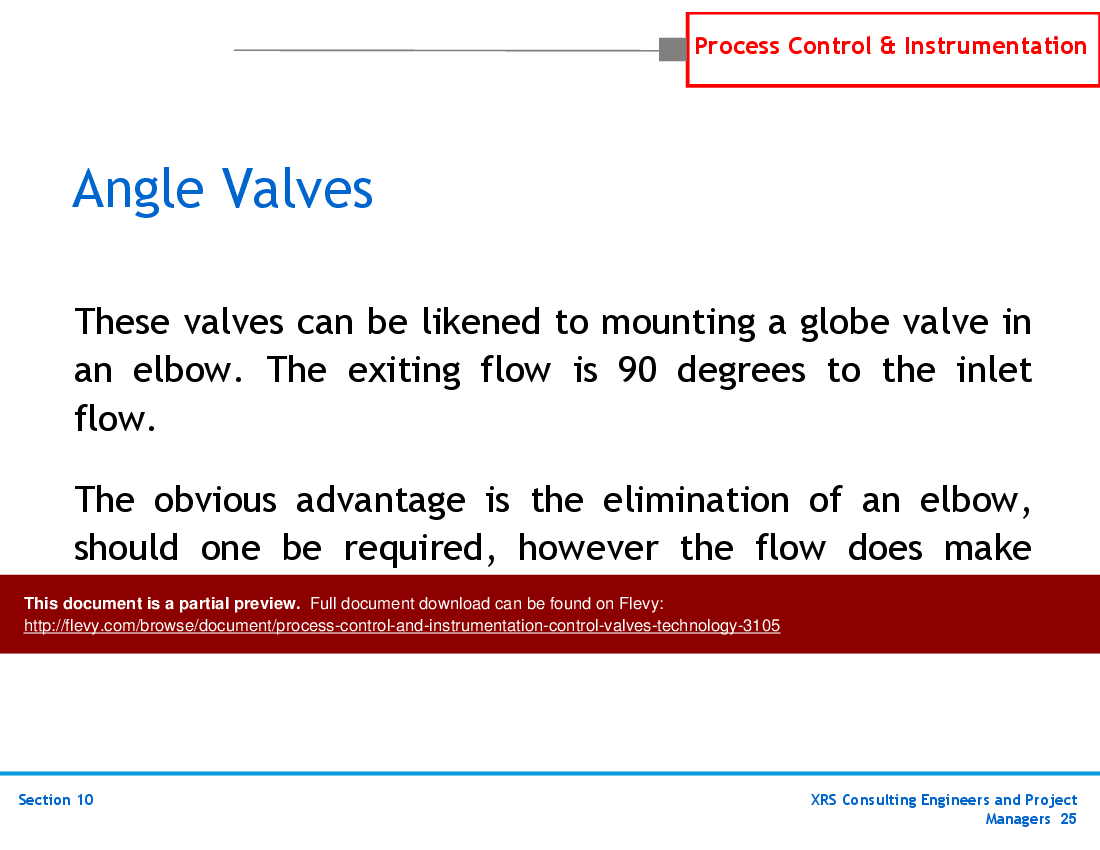 P&ID, Instrumentation, & Control - Control Valves Technology (88-slide PowerPoint presentation (PPTX)) Preview Image