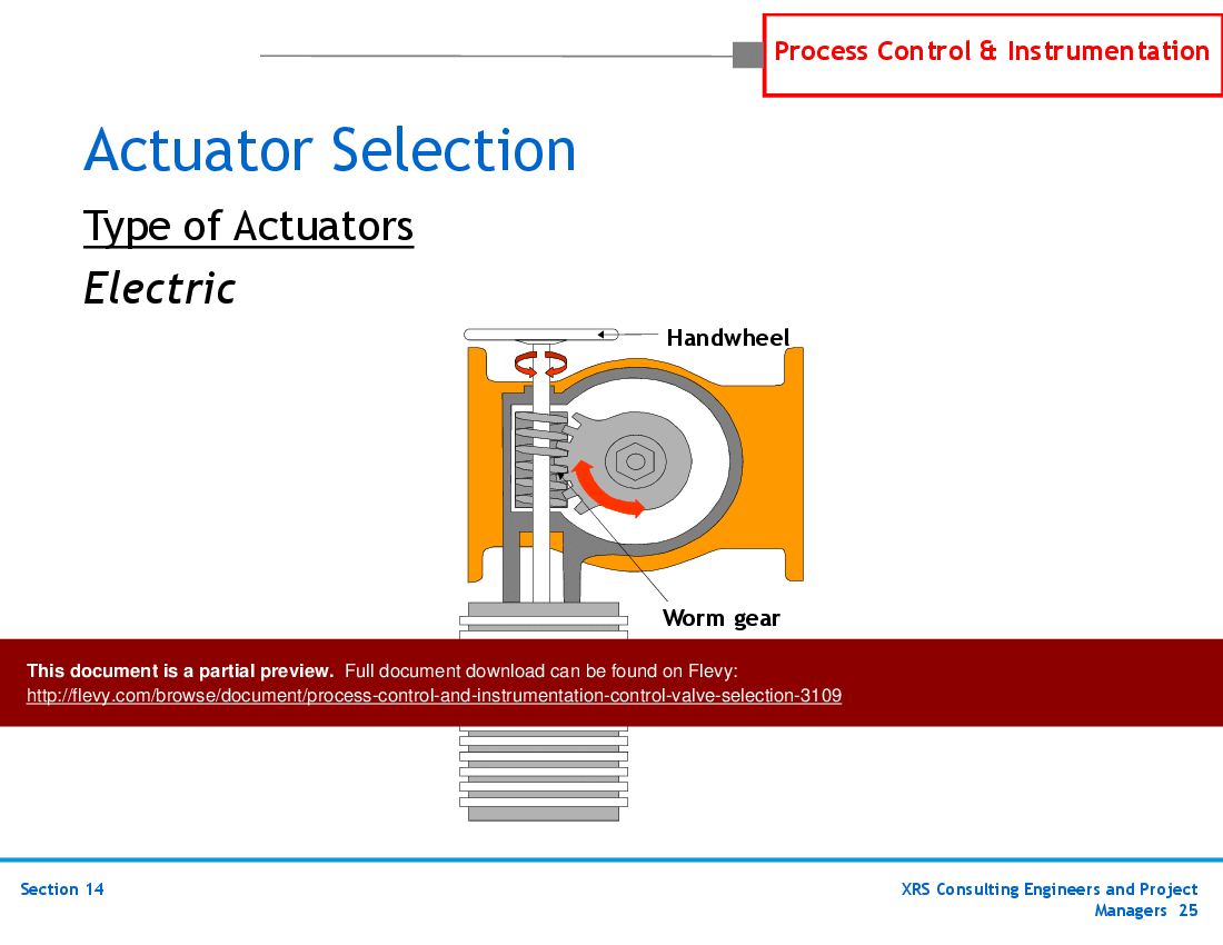 P&ID, Instrumentation, & Control - Control Valve Selection (72-slide PowerPoint presentation (PPTX)) Preview Image