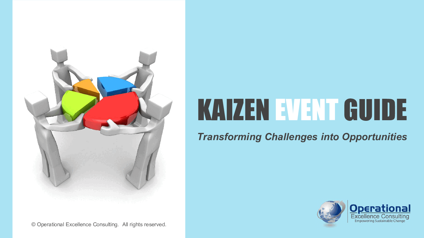 This is a partial preview of Kaizen Event Guide (123-slide PowerPoint presentation (PPTX)). Full document is 123 slides. 