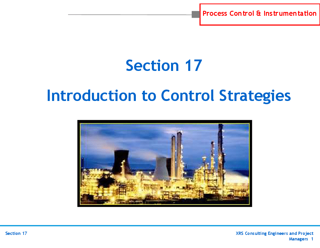 P&ID, Instrumentation, & Control - Control Strategies (162-slide PPT PowerPoint presentation (PPTX)) Preview Image