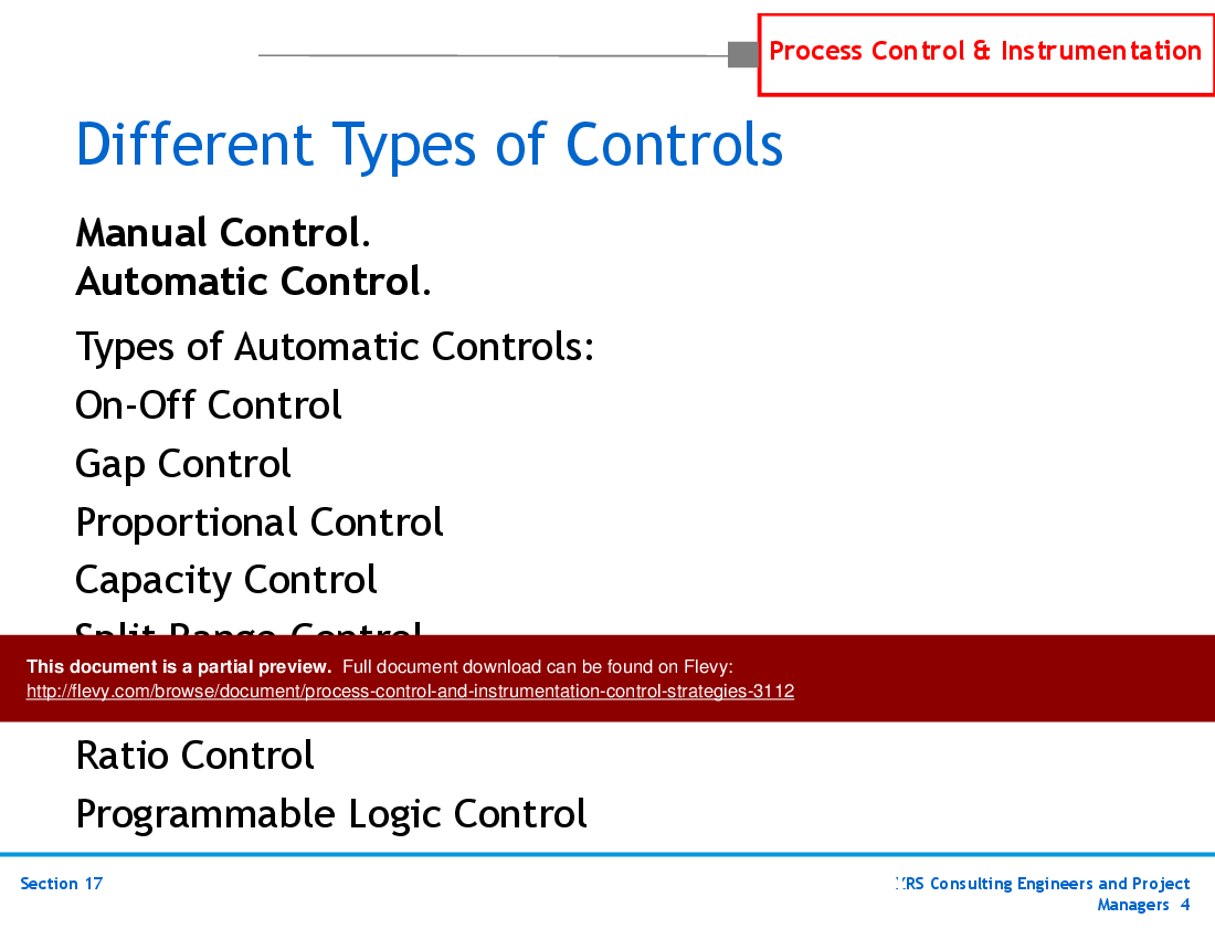 This is a partial preview of P&ID, Instrumentation, & Control - Control Strategies (162-slide PowerPoint presentation (PPTX)). Full document is 162 slides. 