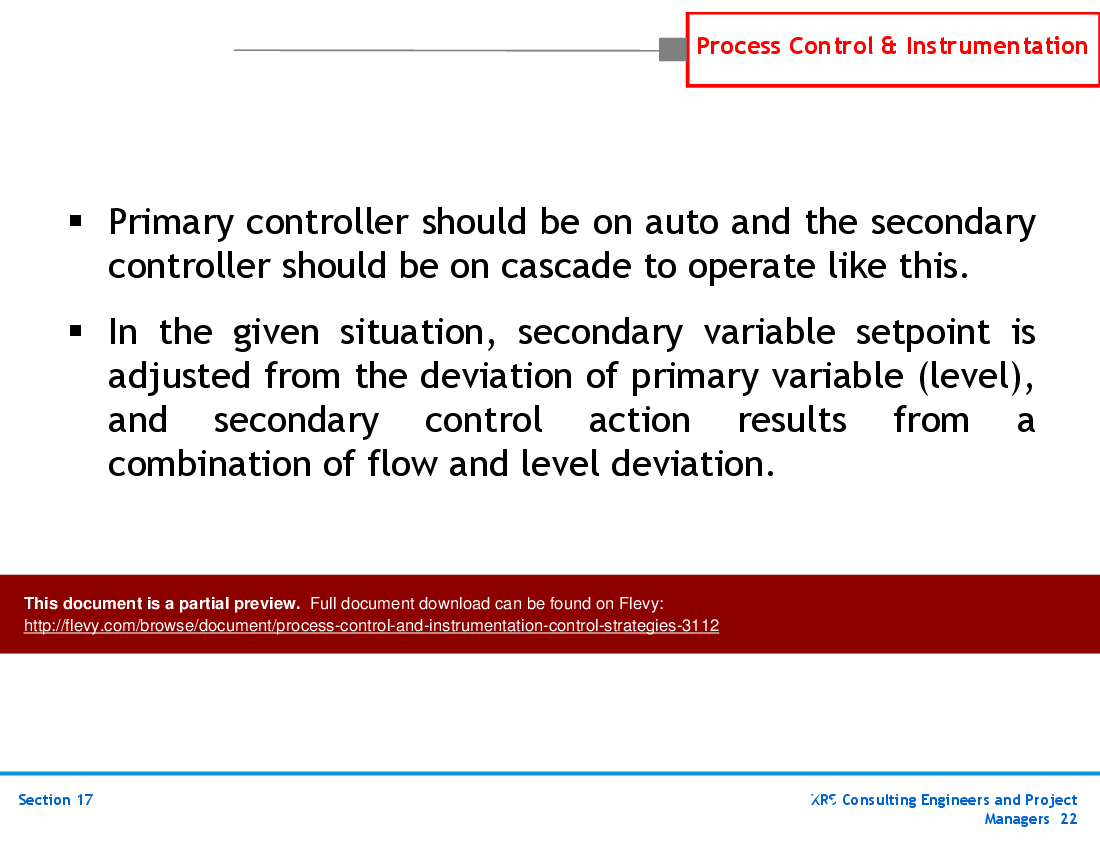P&ID, Instrumentation, & Control - Control Strategies (162-slide PPT PowerPoint presentation (PPTX)) Preview Image