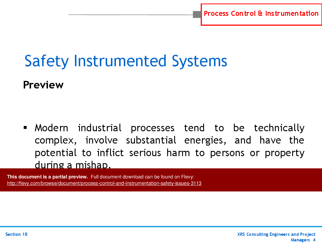 This is a partial preview of P&ID, Instrumentation, & Control - Safety Issues (84-slide PowerPoint presentation (PPTX)). Full document is 84 slides. 