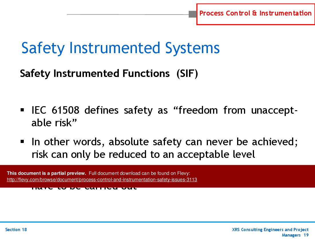 P&ID, Instrumentation, & Control - Safety Issues (84-slide PowerPoint presentation (PPTX)) Preview Image