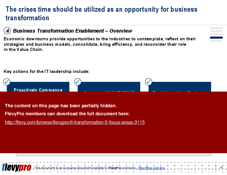 IT Transformation: 5 Focus Areas (26-slide PPT PowerPoint presentation (PPT)) Preview Image