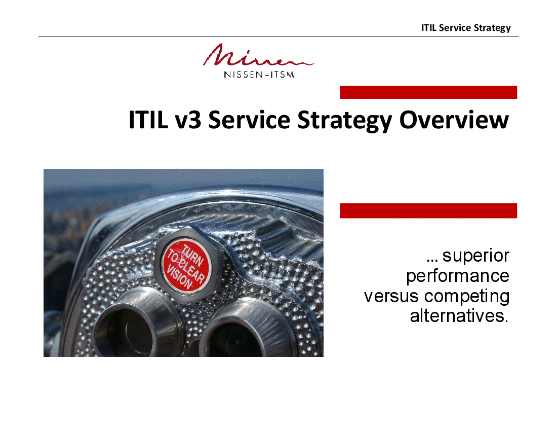 ITIL Service Strategy Overview (49-slide PPT PowerPoint presentation (PPTX)) Preview Image