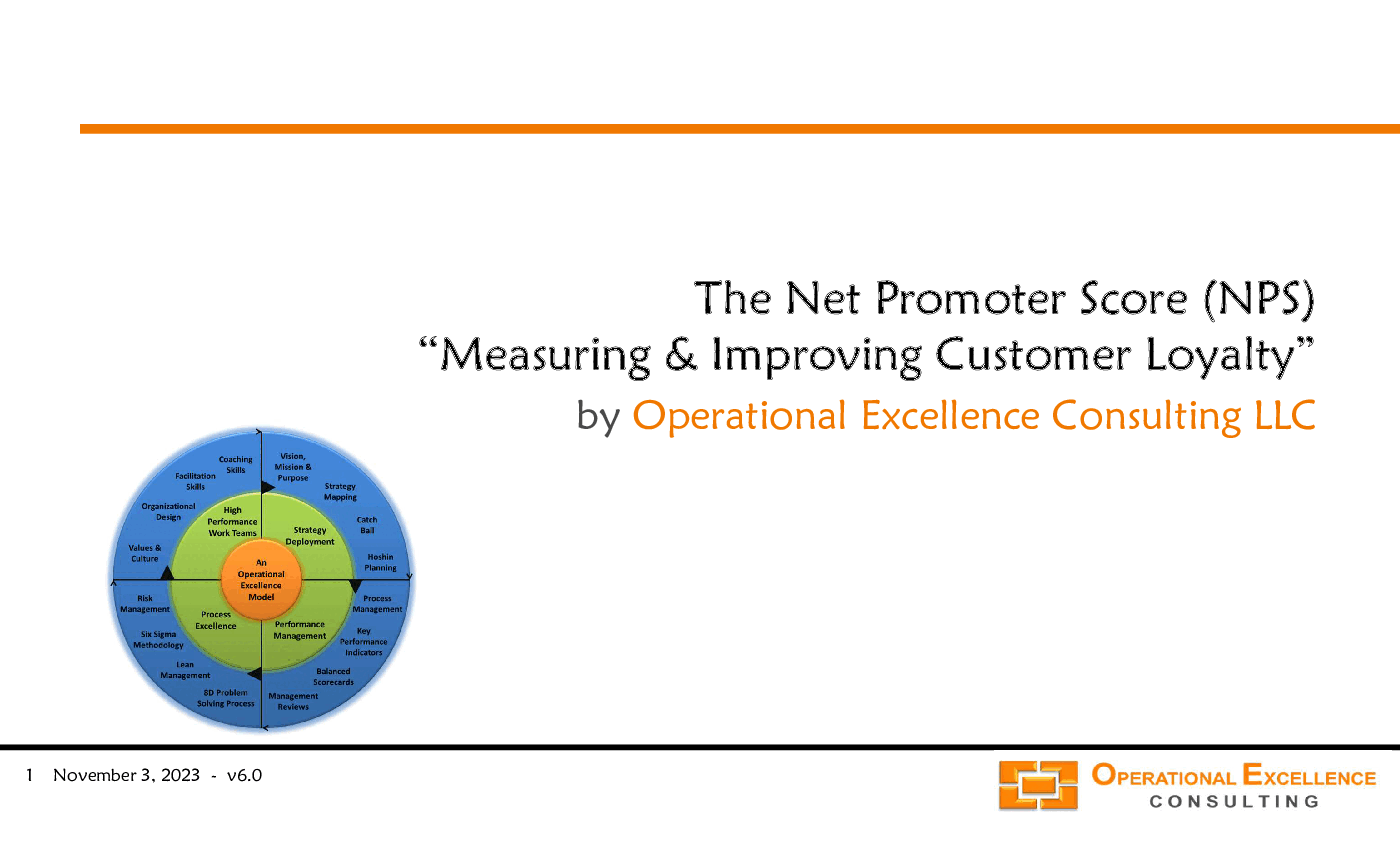 The Net Promoter Score (NPS) (47-slide PPT PowerPoint presentation (PPTX)) Preview Image