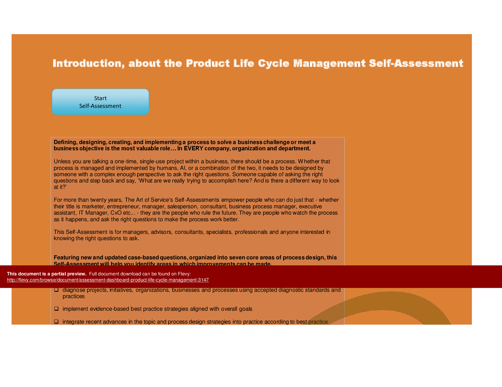 Assessment Dashboard - Product Life Cycle Management (Excel template (XLSX)) Preview Image