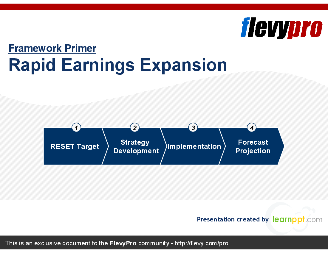 This is a partial preview of Rapid Earnings Expansion (18-slide PowerPoint presentation (PPT)). Full document is 18 slides. 