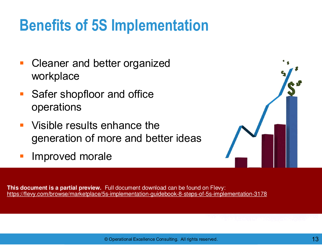 This is a partial preview of 5S Implementation Guidebook: 8 Steps of 5S Implementation (162-slide PowerPoint presentation (PPTX)). Full document is 162 slides. 