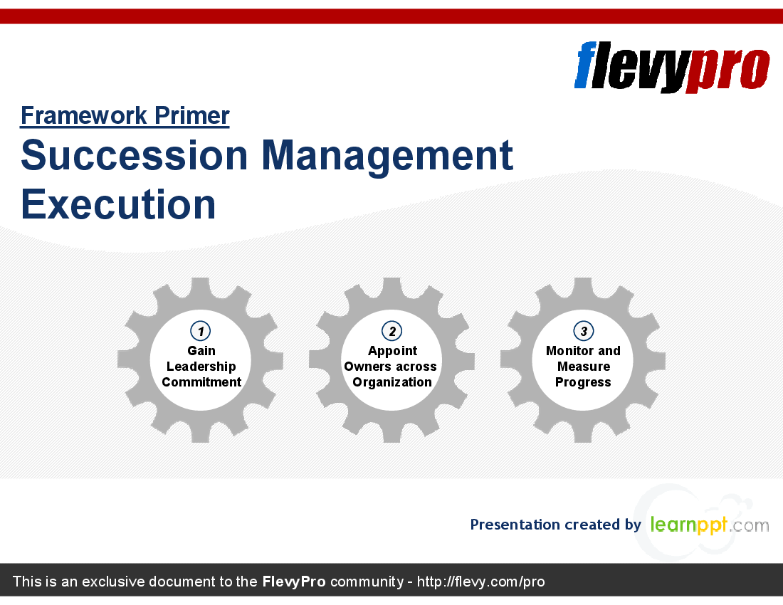This is a partial preview of Succession Management Execution (19-slide PowerPoint presentation (PPT)). Full document is 19 slides. 