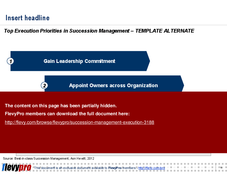 Succession Management Execution (19-slide PPT PowerPoint presentation (PPT)) Preview Image