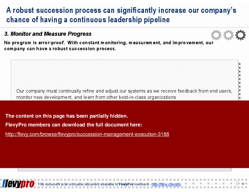 Succession Management Execution (19-slide PPT PowerPoint presentation (PPT)) Preview Image