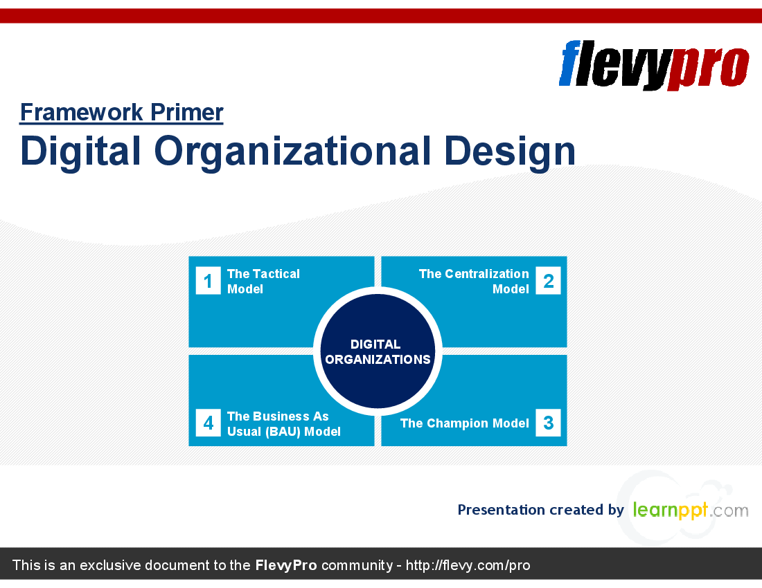 This is a partial preview of Digital Organizational Design (23-slide PowerPoint presentation (PPTX)). Full document is 23 slides. 