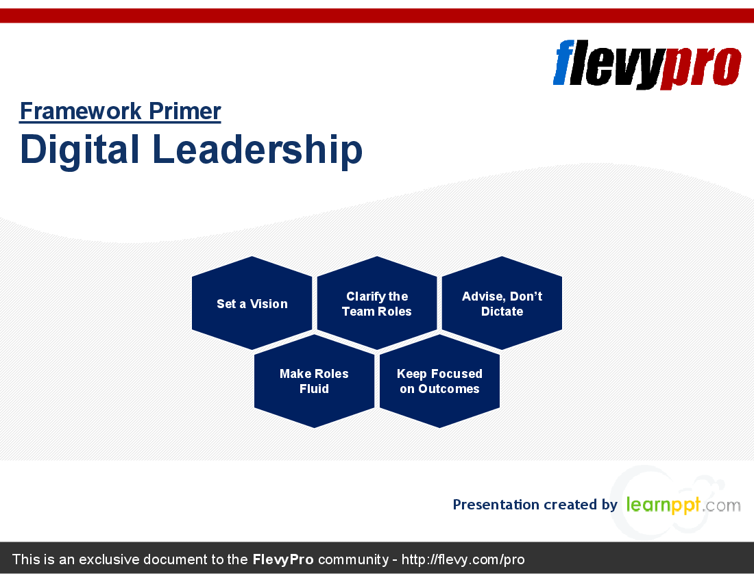 This is a partial preview of Digital Leadership (21-slide PowerPoint presentation (PPT)). Full document is 21 slides. 