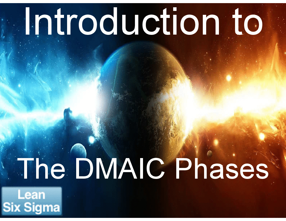 03 Introduction to the DMAIC Phases