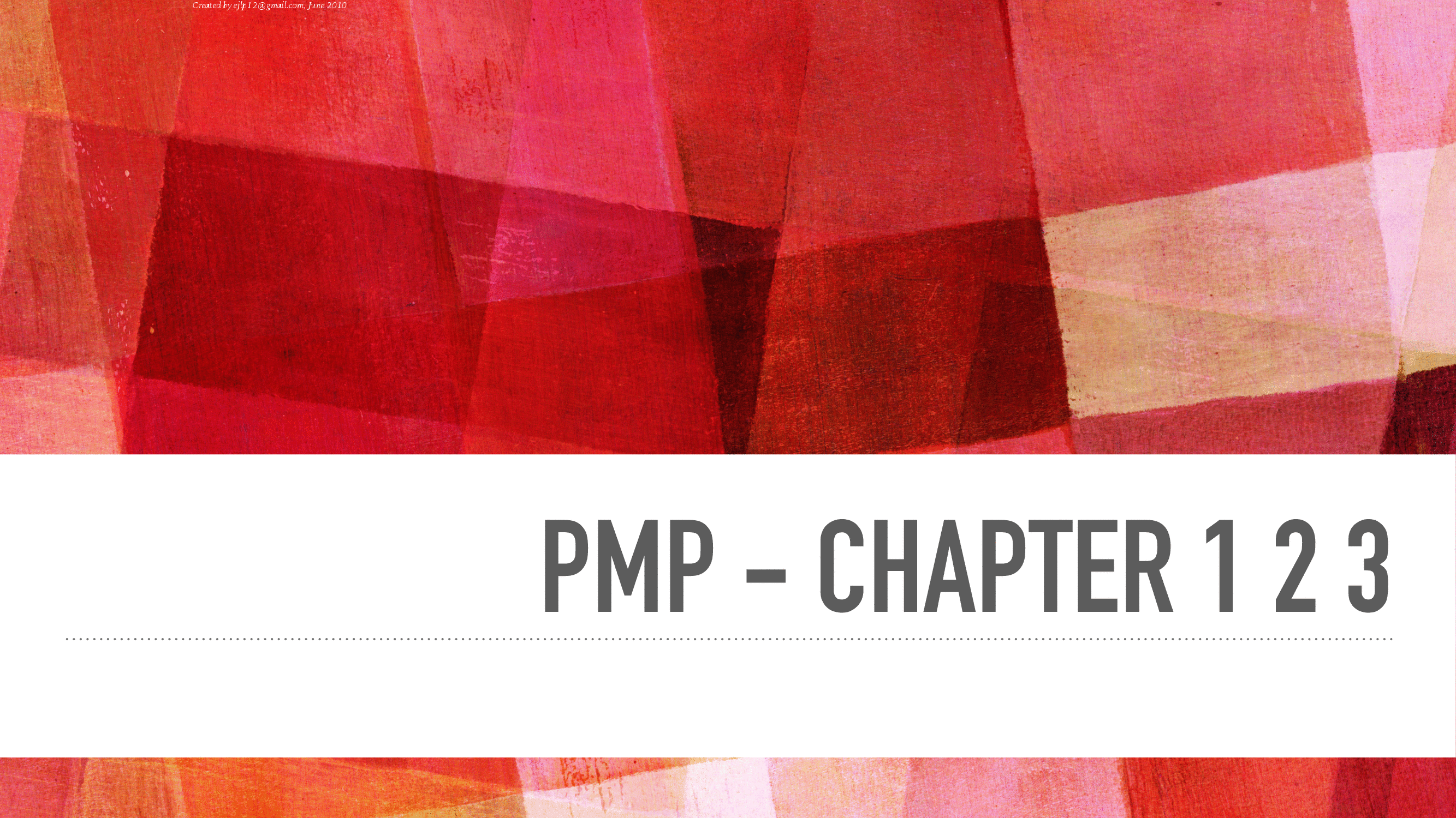 This is a partial preview of PMP Exam Introduction - Chapters 1, 2, 3 (50-page PDF document). Full document is 50 pages. 
