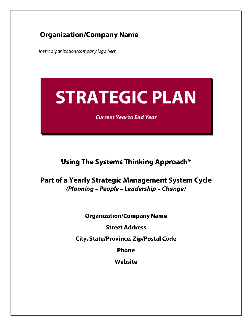 strategic planning template