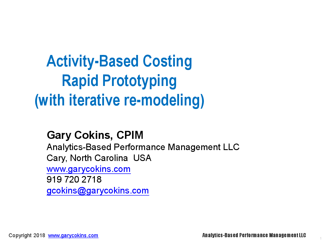 This is a partial preview of Activity-Based Costing (ABC) Rapid Prototyping Toolkit (19-slide PowerPoint presentation (PPTX)). Full document is 19 slides. 