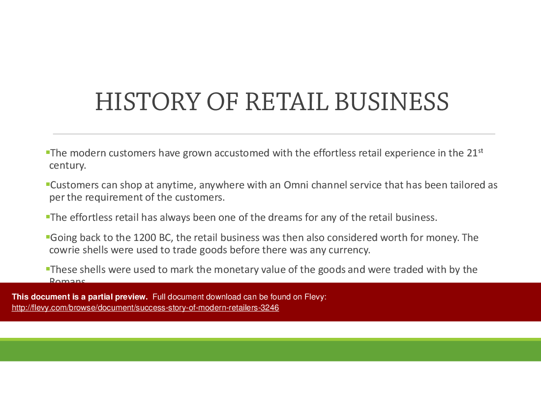 Success Story of Modern Retailers (10-slide PPT PowerPoint presentation (PPTX)) Preview Image