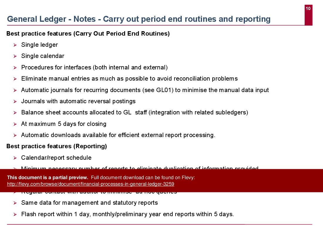 This is a partial preview of Financial Processes in General Ledger (13-slide PowerPoint presentation (PPT)). Full document is 13 slides. 