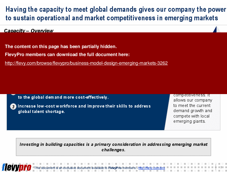This is a partial preview of Business Model Design: Emerging Markets (23-slide PowerPoint presentation (PPT)). Full document is 23 slides. 