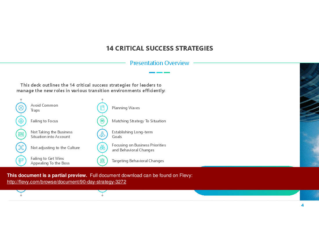 This is a partial preview of 90 Day Business Strategy Deck (19-slide PowerPoint presentation (PPTX)). Full document is 19 slides. 