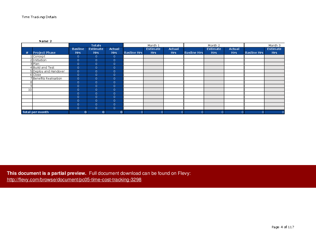 This is a partial preview of PC05 - Time/Cost Tracking. 