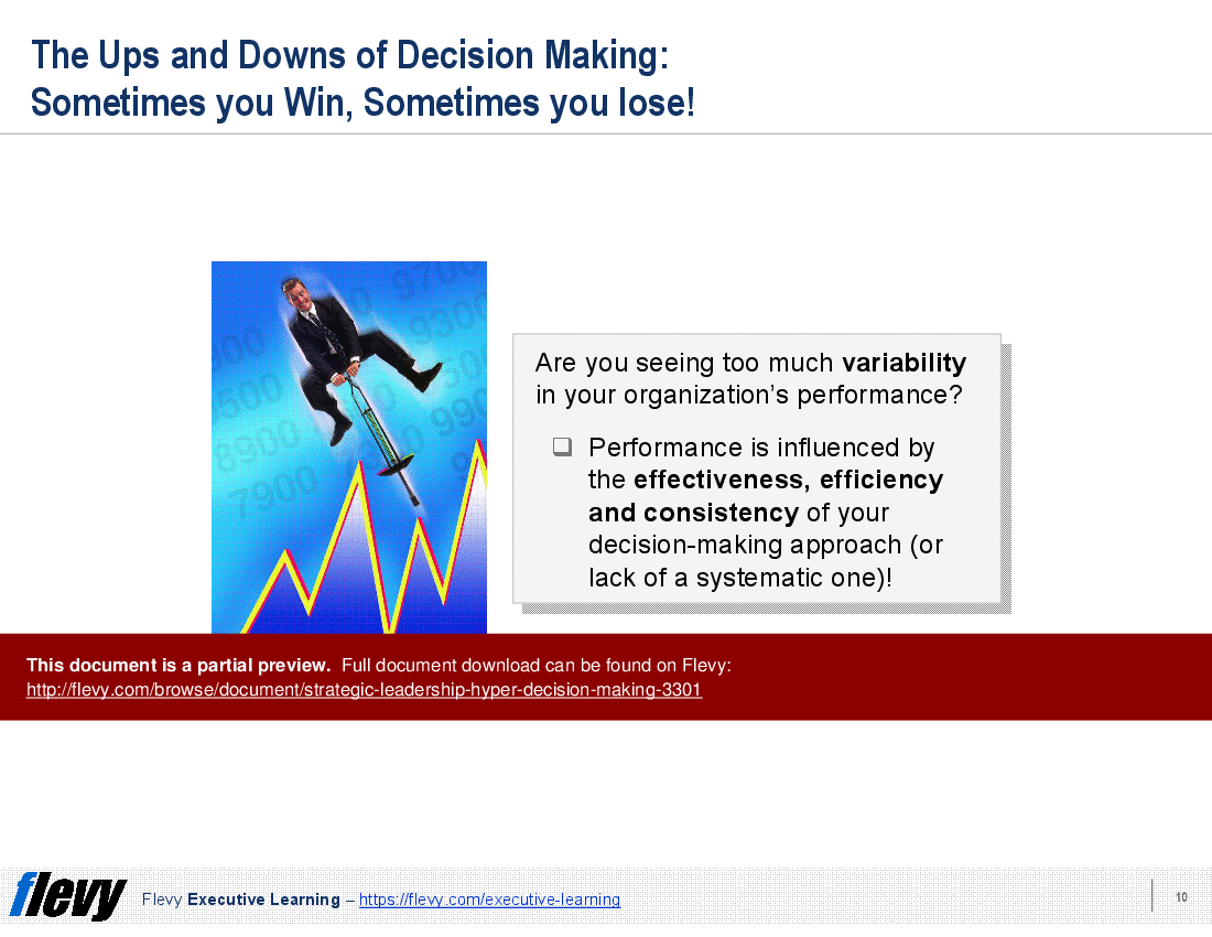 This is a partial preview of Strategic Leadership - Hyper-Decision Making (PPT + Video) (25-slide PowerPoint presentation (PPT)). Full document is 25 slides. 