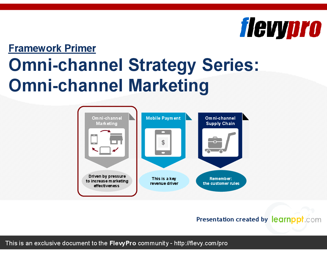 This is a partial preview of Omni-channel Strategy Series: Omni-channel Marketing (23-slide PowerPoint presentation (PPT)). Full document is 23 slides. 